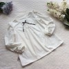 Áo thu cotton bèo cổ bèo tay size đại-